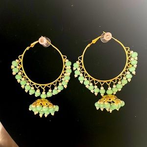 Earrings  brand new in sea green color